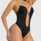 Seamless Strapless U-Plunge Thong Bodysuit for Backless Outfits