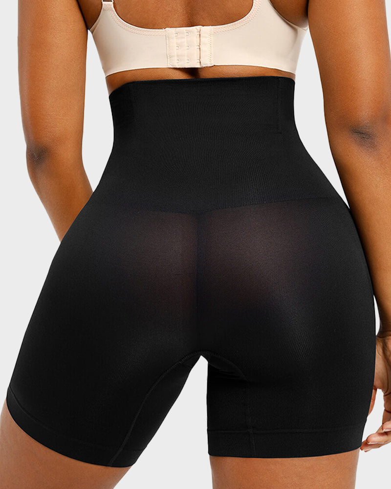 SheCurve® Seamless High-Waist Mid-Thigh Shaping Shorts Tummy Control Smoothing