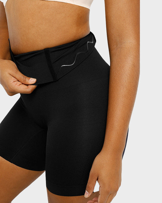 Invisible High-Waist Mid-Thigh Seamless Shaping Shorts for Tummy & Thigh Control