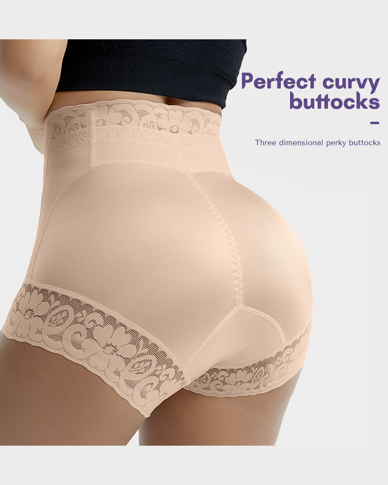 Shecurve High Waist Seamless Butt Lifting Shaper Shorts - Tummy Control & Hip Enhancement
