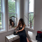 Elegant Deep-V Lace Maxi Dress with High Slit & Built-In Shapewear