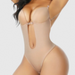 Seamless Strapless U-Plunge Thong Bodysuit for Backless Outfits
