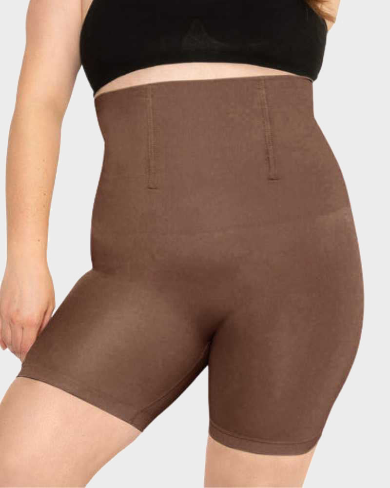 SheCurve® Seamless High-Waist Mid-Thigh Shaping Shorts Tummy Control Smoothing