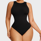 Seamless Crew Neck Sleeveless Sculpting Bodysuit Shapewear for All-Day Comfort