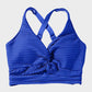Chic Textured Knot-Front High-Waisted Bikini Set for Women