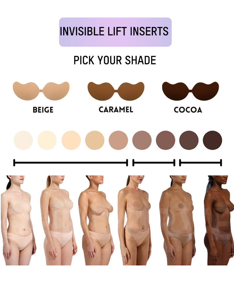 SheCurve Mango Shaped Breathable Self-Adhesive Invisible Bra for Ultimate Lift