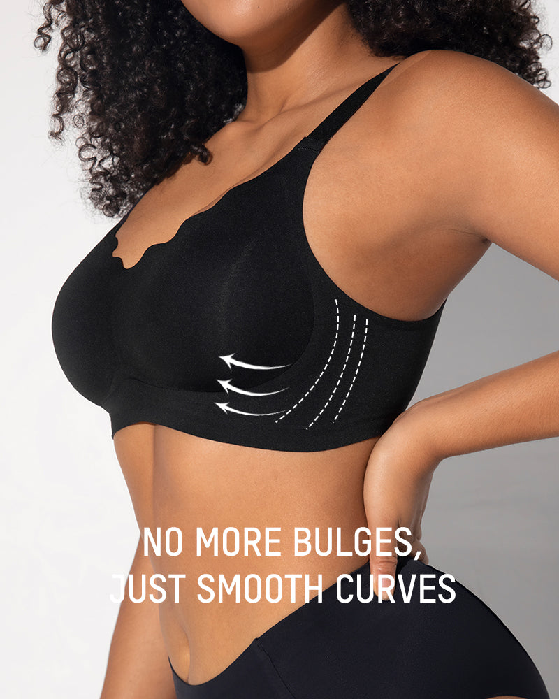 Wireless Seamless Comfort Smoothing Push-Up Bra for Everyday Invisible Support