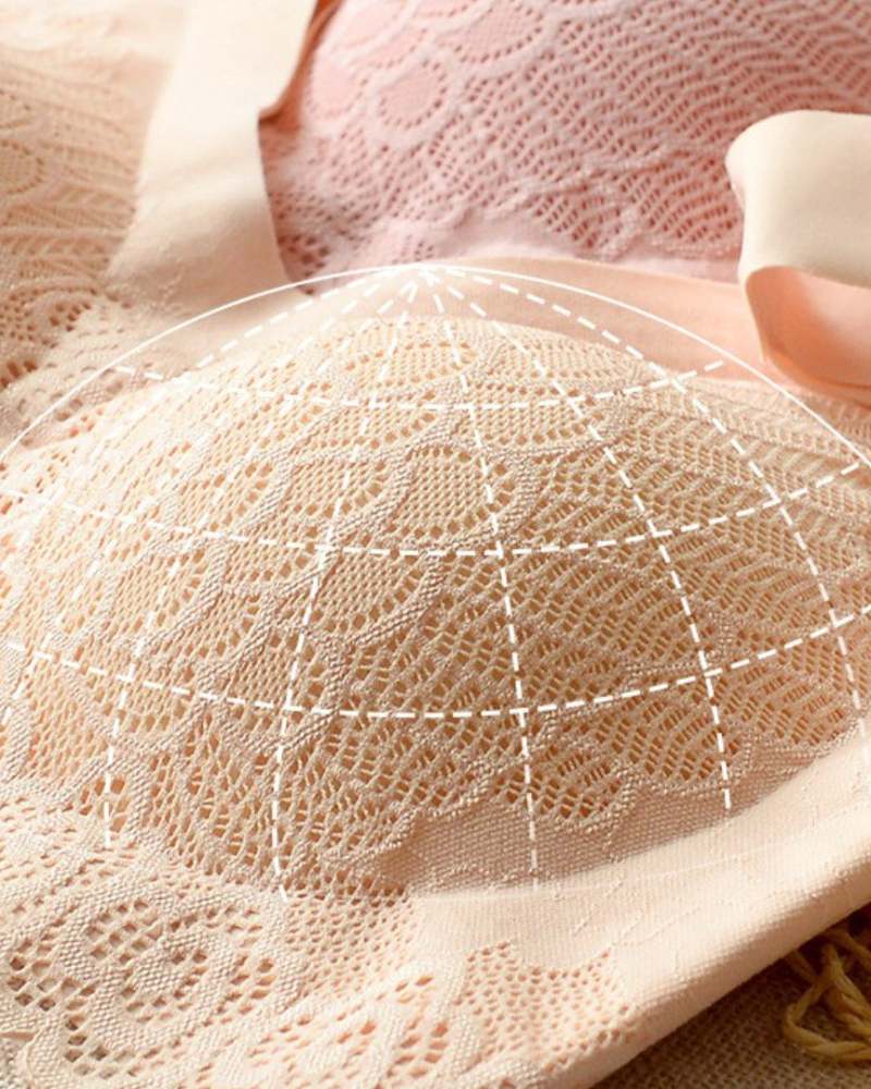 3-Pack Comfortable No Wire Seamless Push Up Bras for Everyday Support