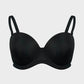 Comfortable Molded Cup Underwire Bra with Removable Straps for Versatile Support