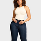 Seamless Crew Neck Sleeveless Sculpting Bodysuit Shapewear for All-Day Comfort