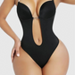 Seamless Strapless U-Plunge Thong Bodysuit for Backless Outfits