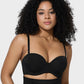 Versatile Molded Cup Underwire Bra with Removable Straps