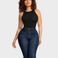 Seamless Crew Neck Sleeveless Sculpting Bodysuit Shapewear for All-Day Comfort