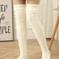 Warm Cable Knit Over-Knee Socks: Cozy, Stylish, Luxurious Winter Comfort
