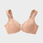 Chic Front-Closure Underwire Lace Print Bra for Effortless Plus Size Comfort
