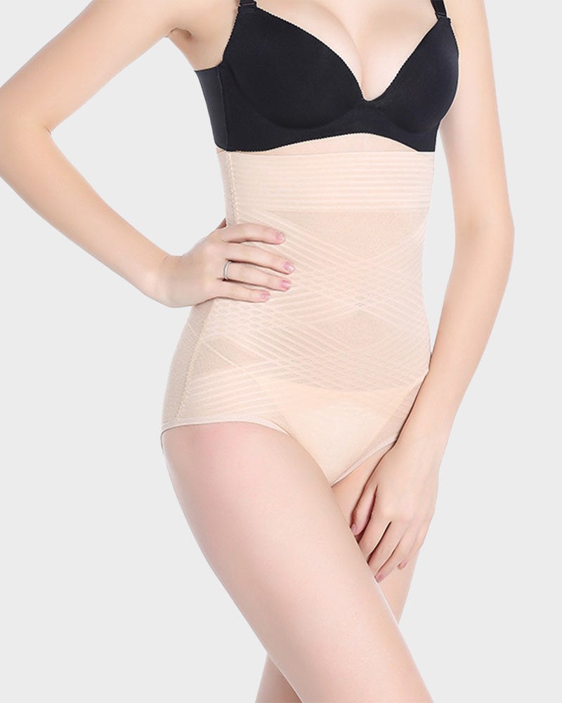 Women's High Waist Cross Design Slimming Hip Lift Body Shaper Shorts