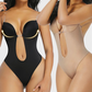 Seamless Strapless U-Plunge Thong Bodysuit for Backless Outfits