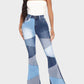 SheCurve® Flattering Wide Leg Women's Jeans with Fashion Stitching Detail