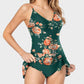 Stylish Plus Size Tummy Control One-Piece Swimsuit for Women, Slimming Fit