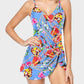 Stylish Plus Size Tummy Control One-Piece Swimsuit for Women, Slimming Fit