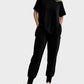 Chic Breathable Linen Blend 2-Piece Lounge Set with Zipper Slits