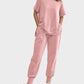 Chic Breathable Linen Blend 2-Piece Lounge Set with Zipper Slits