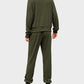Ultra-Soft Ribbed Half-Zip Hoodie & Joggers Lounge Set for Women