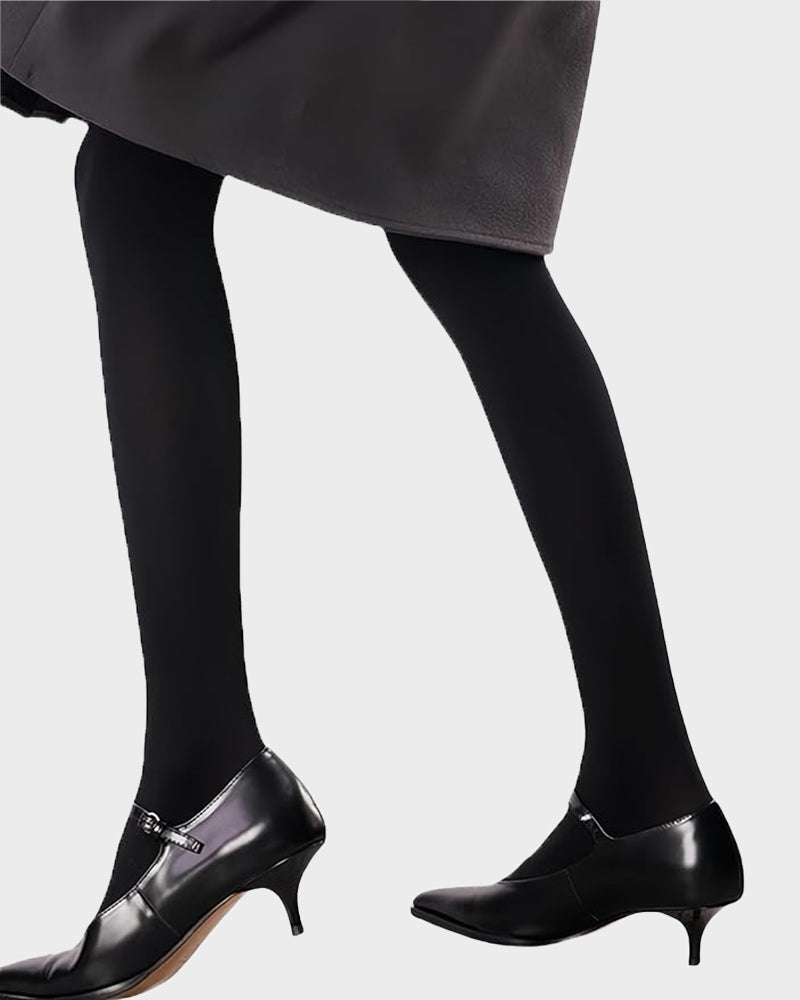 Ultra-Soft 200D Velvet Opaque Tights - Stretchy, Comfortable, and Warm