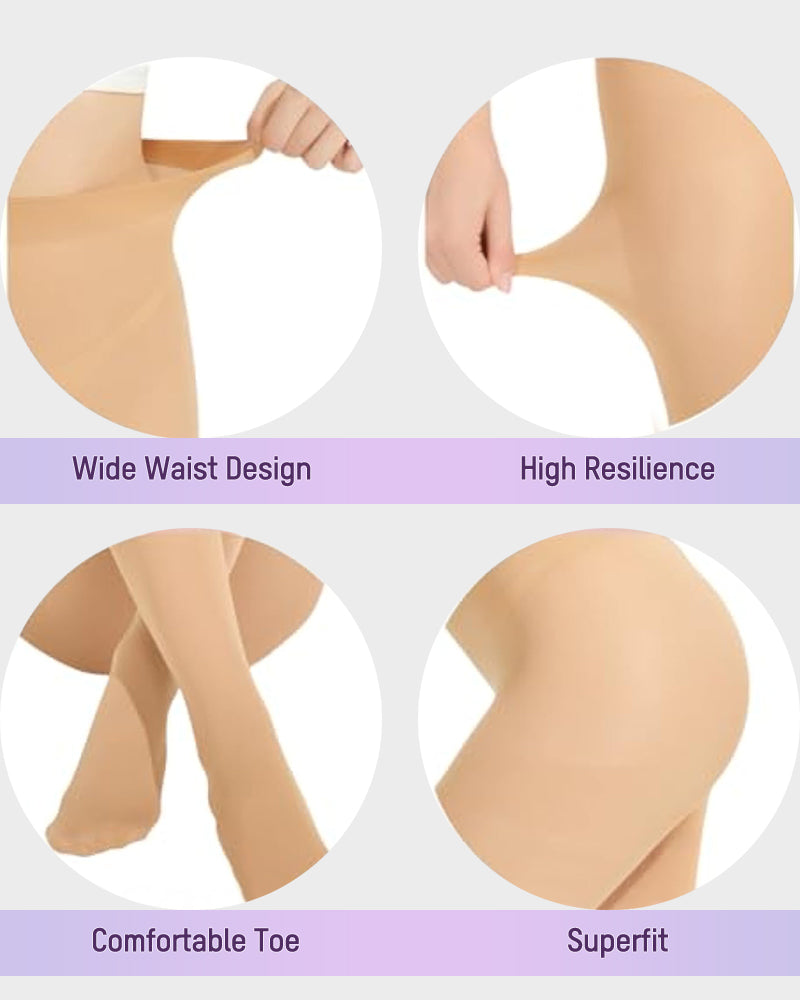 Ultra-Soft 200D Velvet Opaque Tights - Stretchy, Comfortable, and Warm