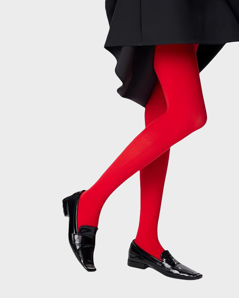 Ultra-Soft 200D Velvet Opaque Tights - Stretchy, Comfortable, and Warm
