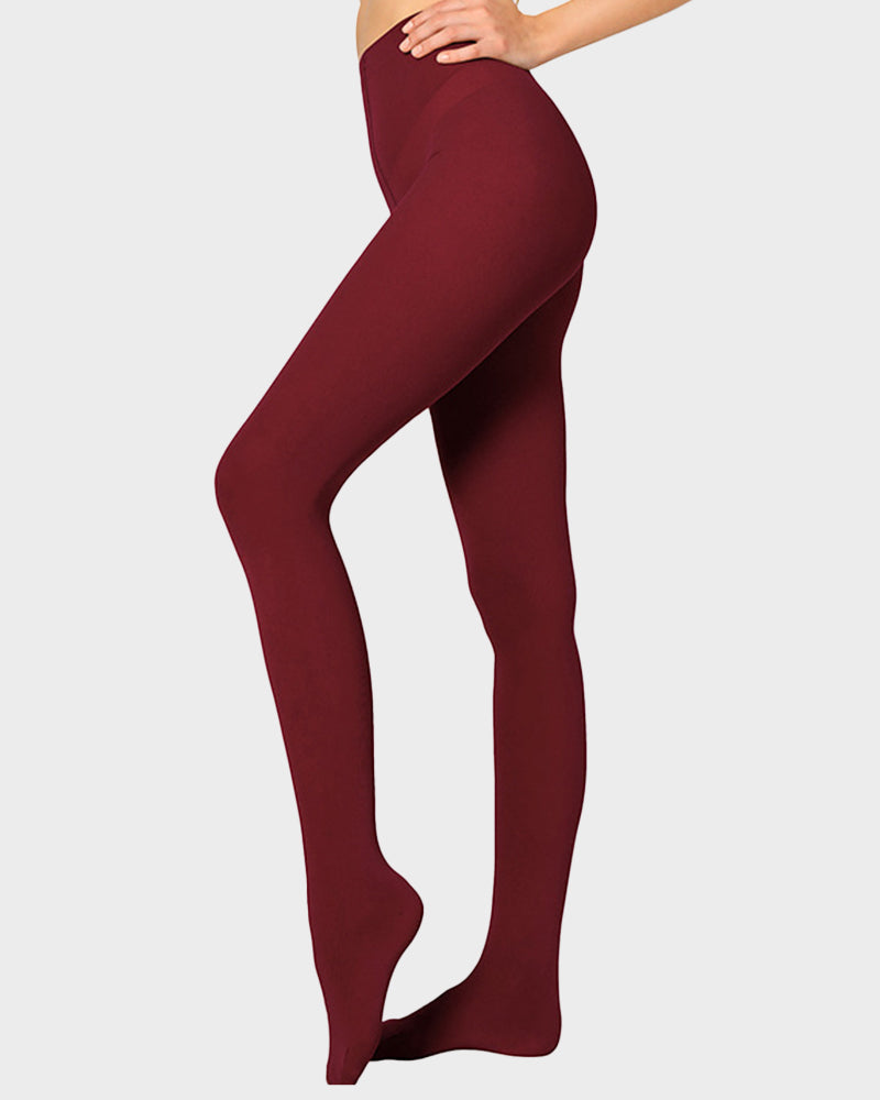 Ultra-Soft 200D Velvet Opaque Tights - Stretchy, Comfortable, and Warm