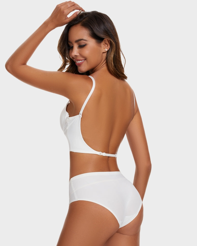 Invisible Deep Plunge U-Shaped Backless Bra for Low Cut Outfits
