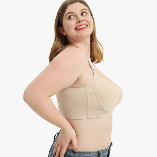 SheCurve® Seamless Back Smoothing Push-Up Bra 2-Pack: Comfort & Enhanced Lift