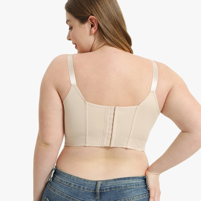 SheCurve® Ultimate Comfort Push-Up Back Smoothing Bra 2-Pack - Seamless Wireless Support
