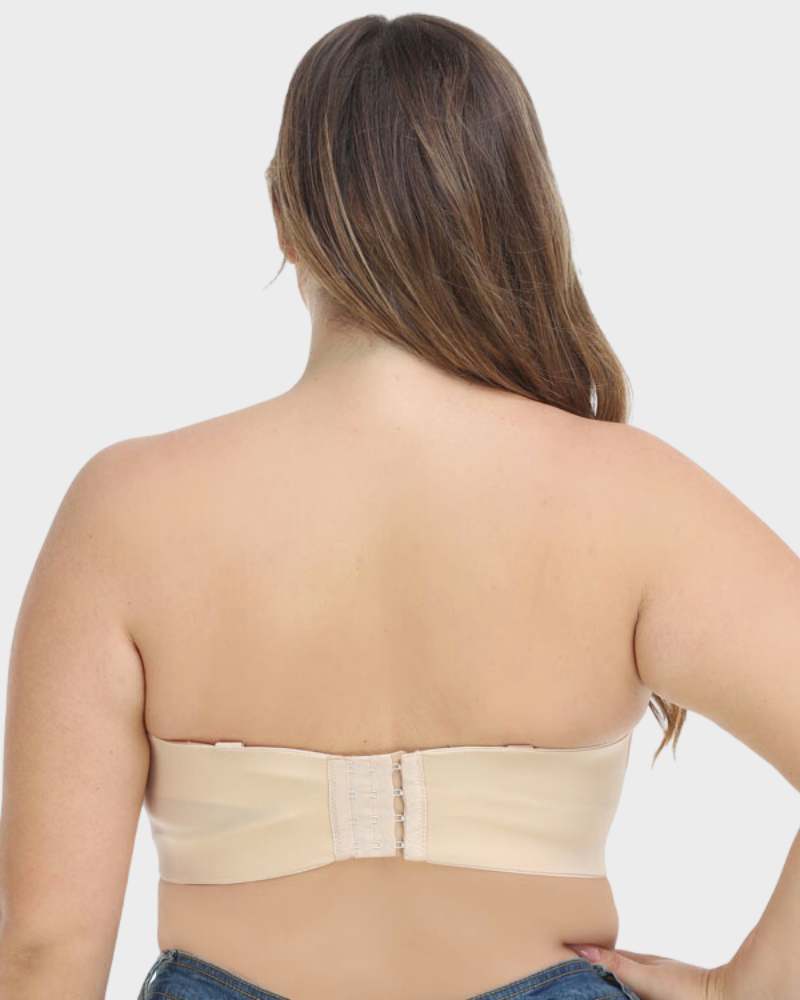 Versatile Underwire Bandeau Bra with Removable Straps for Seamless Support
