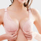 Elegant Rose Embroidered Front Closure Bra for Seamless Comfort and Easy Wear