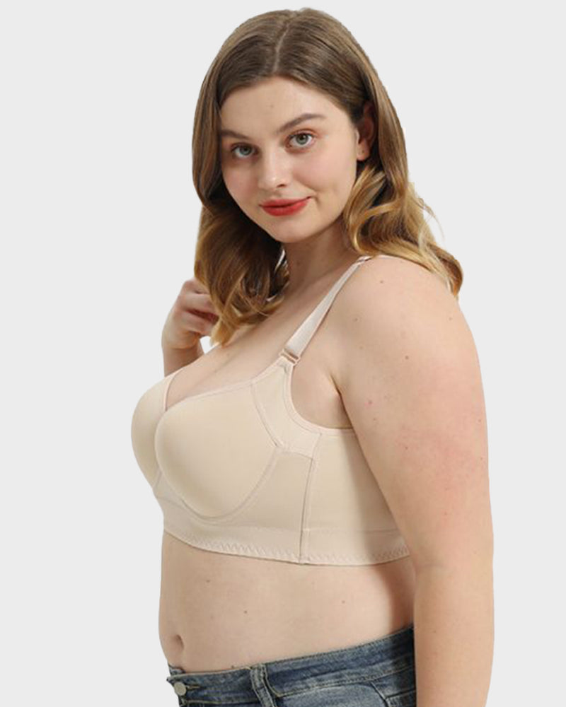 SheCurve Ultimate Lift Back Smoothing Bra 2-Pack: Black & Beige Comfort