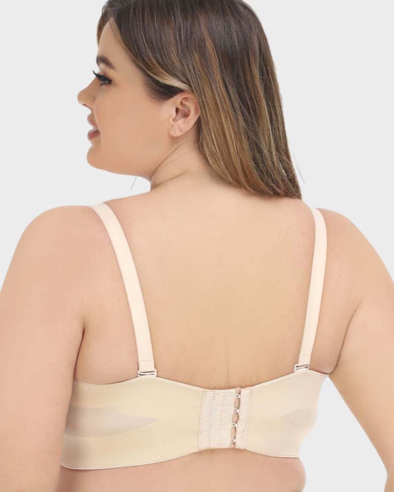Versatile Underwire Bandeau Bra with Removable Straps for Seamless Support