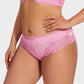 Sexy Floral Lace Seamless Brief Panty 3-Pack: Comfortable Invisible Underwear