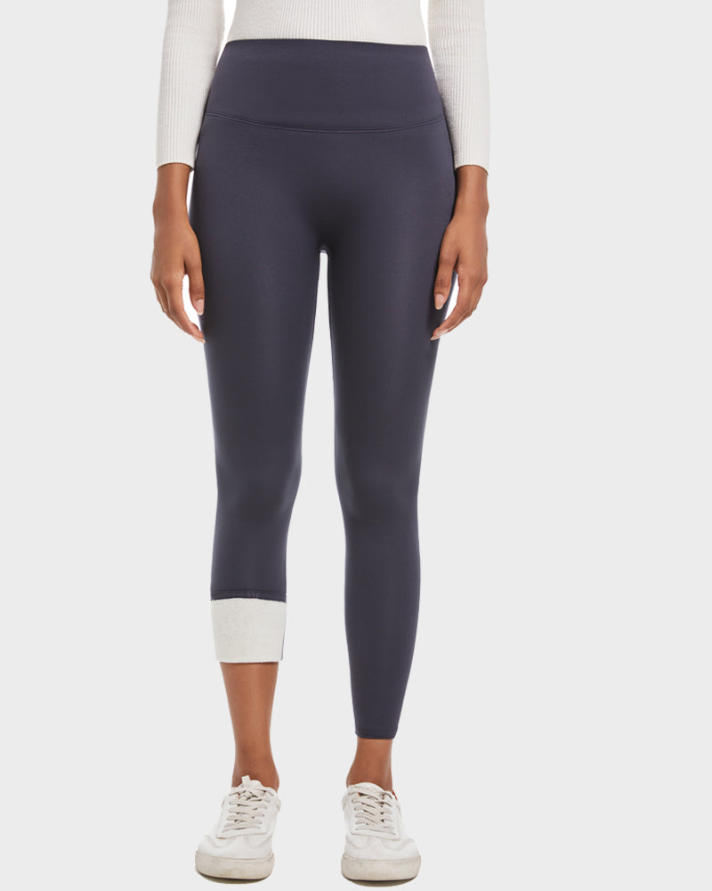 Warm High Waist Butt Lifting Sherpa Fleece Lined Winter Leggings