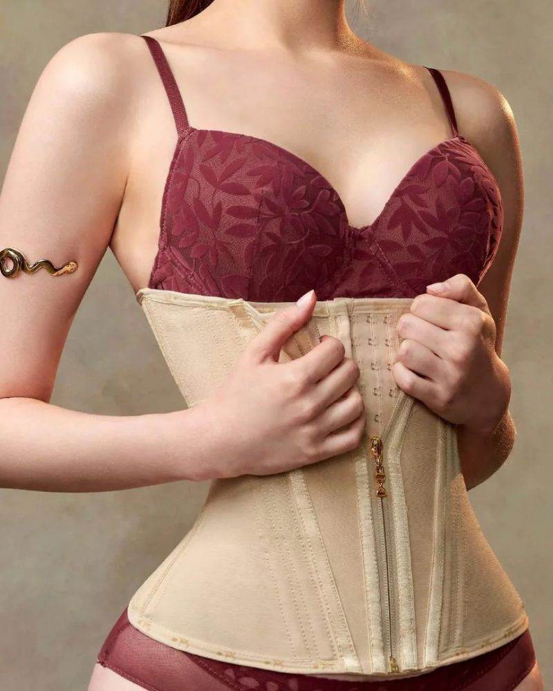 Adjustable High Compression Waist Trainer for Women: Tummy Control Body Shaper Corset