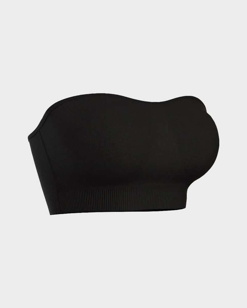 Ultimate Comfort Non-Slip Bandeau Bra: Seamless, Wireless, Strapless Support
