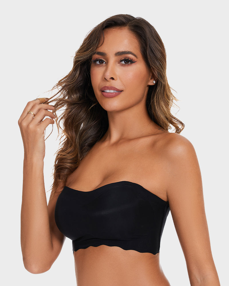 Plus Size Invisible Strapless Push Up Bra: Wireless, Backless, Reusable Lifting