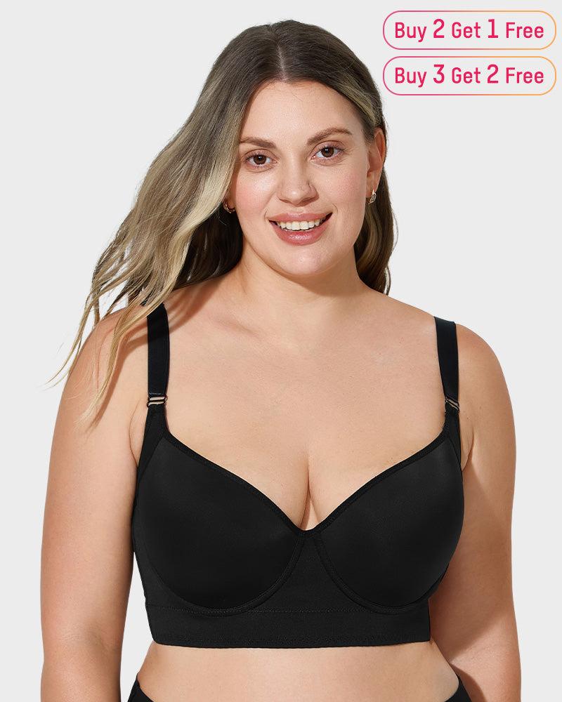 SheCurve Ultimate Lift Smoothing Longline Push-Up Bra for Enhanced Support