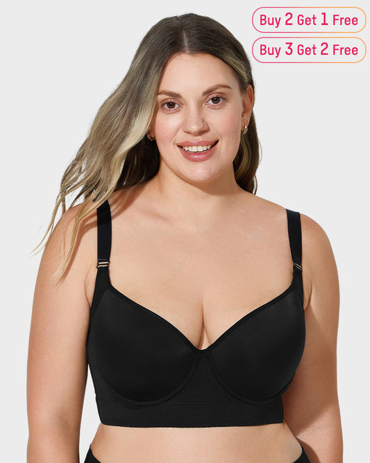SheCurve Ultimate Lift Smoothing Longline Push-Up Bra for Enhanced Support