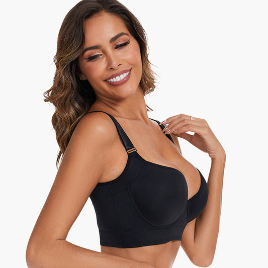 SheCurve® Seamless Push-Up Back Smoothing Bra: Ultimate Comfort & Full Coverage Support