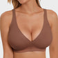 Comfortable Seamless Deep V Wireless Push-Up Bra for Ultimate Support