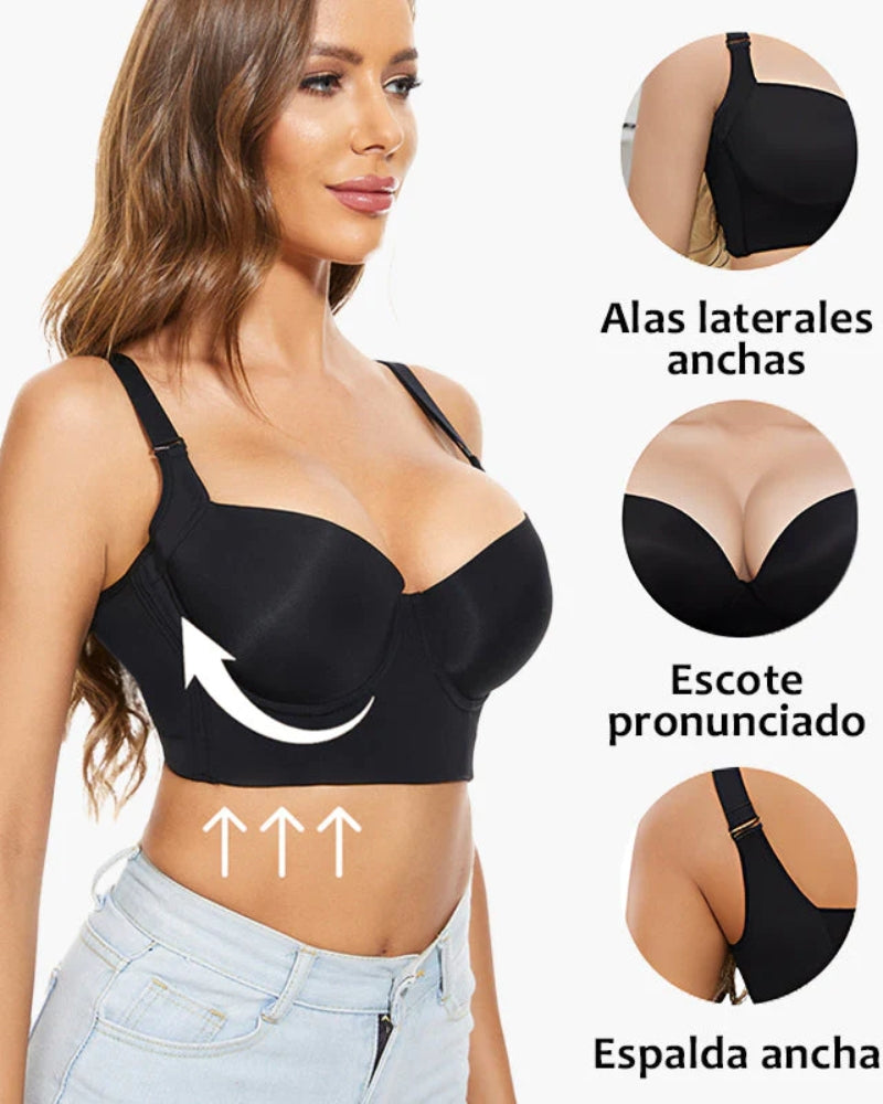 SheCurve Ultimate Wireless Push-Up Back Smoothing Bra for Flawless Comfort