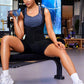 Women's Zip-Up Sauna Shapewear Bodysuit for Enhanced Sweat & Slimming