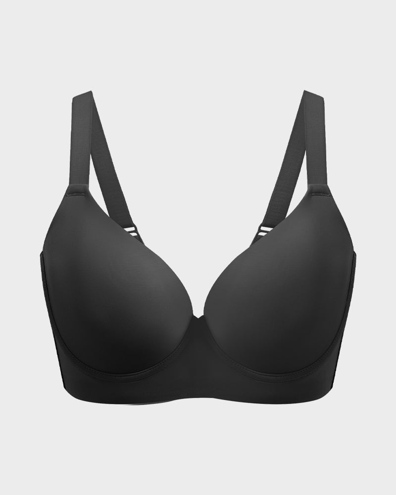 Ultimate Back Smoothing Push-Up Plunge Bra for Seamless Support and Lift